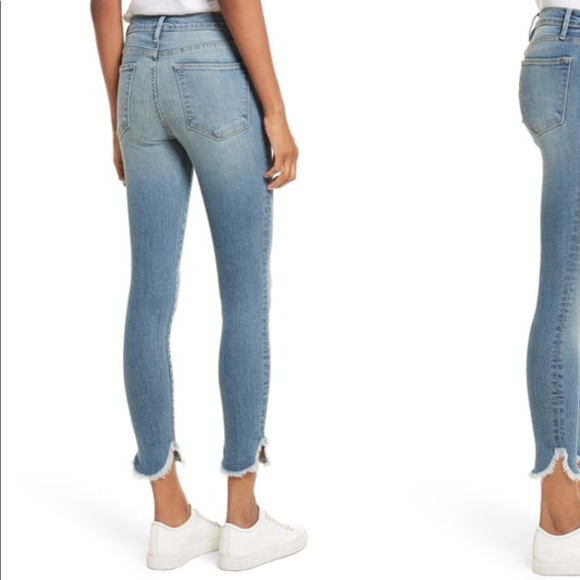 FRAME Le High Skinny Petal Hem Jeans - Picture 2 of 8